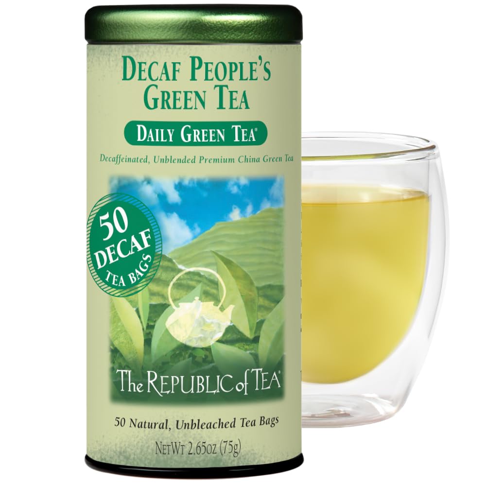 The Republic of Tea, The Peoples Green Tea Decaf, 50-Count